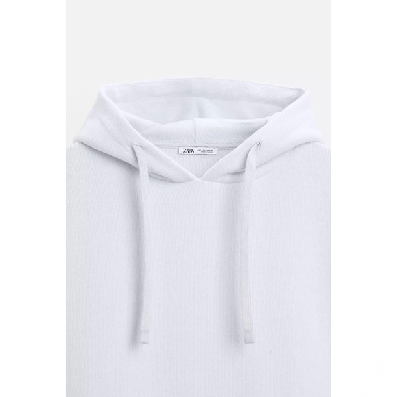 ZARA SOFT HOODIE SWEATSHIRT - LIGHT BLUE